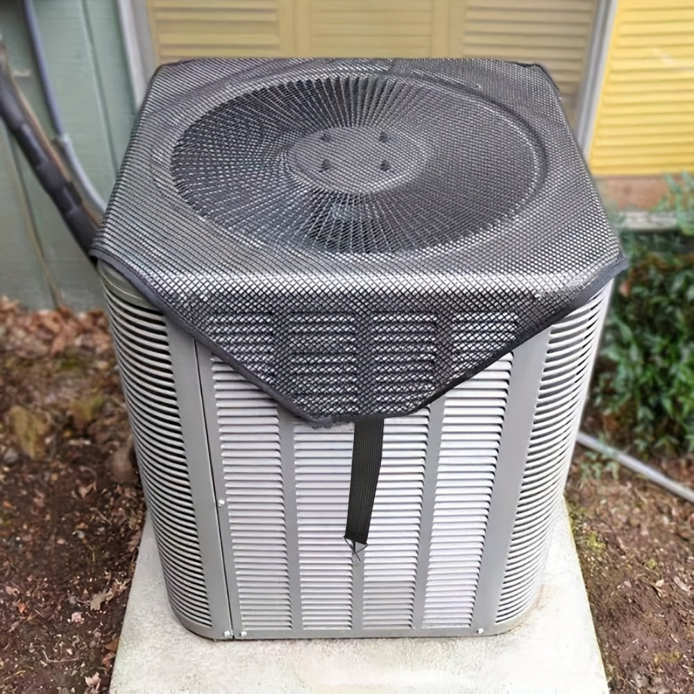 Outdoor AC Cover Premium Waterproof Windproof | Super Durable Air Conditioner Protector with Breathable PVC Mesh Ventilation ¨C Dust & Cold Air Barrier for Condenser Units