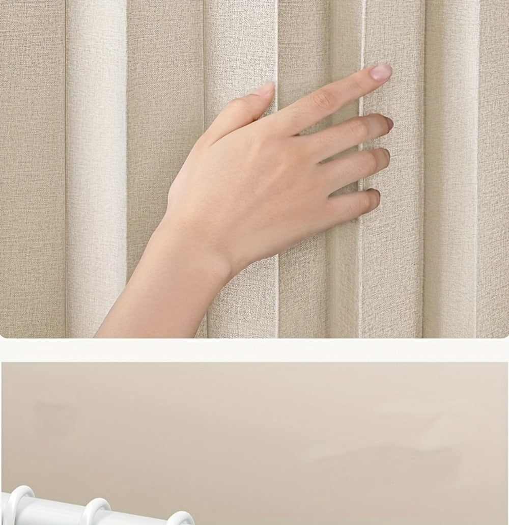 Magnetic Room Divider Curtain Doorway - Rodless Bohemian Striped Door Curtain, 210GSM Thickened Polyester, Natural Drape, Space Partition for Living Room Bedroom Kitchen, Machine Washable, No Rod Needed