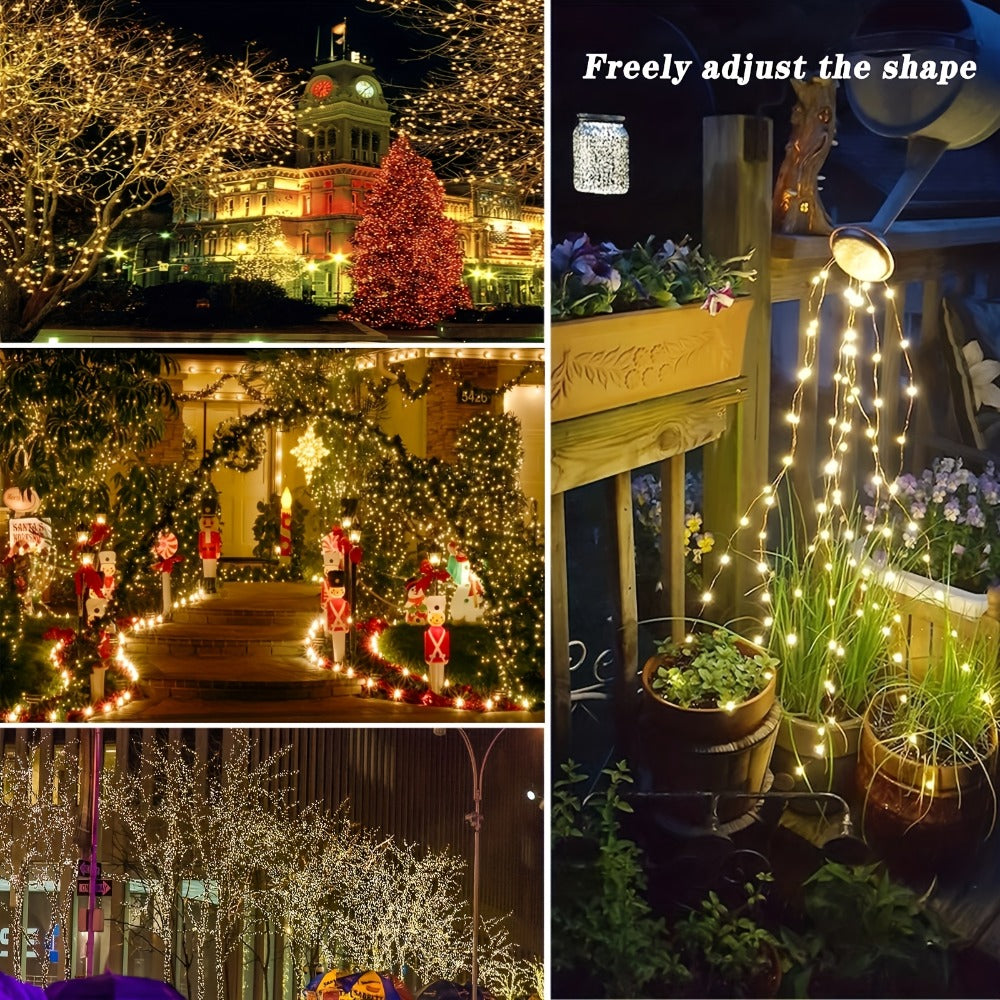 4Pack Solar String Lights 400 LED Outdoor Fairy Lights 160FT 8 Modes Waterproof Garden Patio Christmas Wedding Party Decoration
