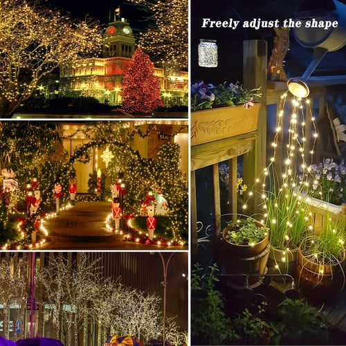 4Pack Solar String Lights 400 LED Outdoor Fairy Lights 160FT 8 Modes Waterproof Garden Patio Christmas Wedding Party Decoration