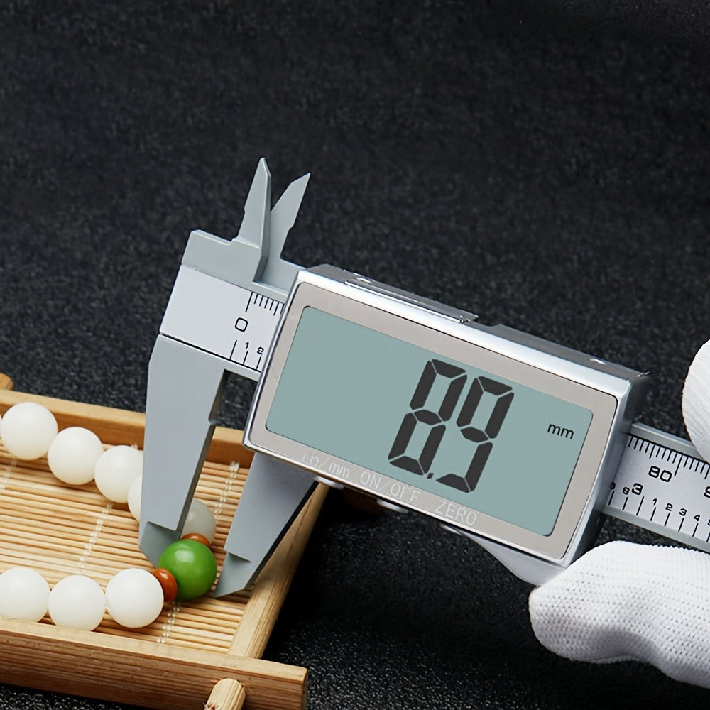 Digital Caliper 0-6 Inch 150mm, Stainless Steel Vernier Caliper with LCD Display, Inch/Metric Conversion, Precision Measuring Tool for Woodworking Jewelry Machinist