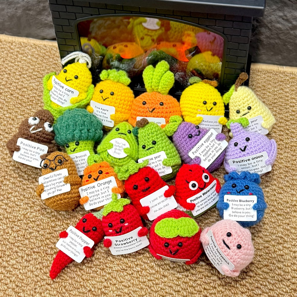 Crochet Doll Set 20pcs Handmade Emotional Support Dolls ¨C Cute Collectible Okra Plush Figures, Birthday Gift for Women Men Mom Dad Kids Teacher Friend Coworker