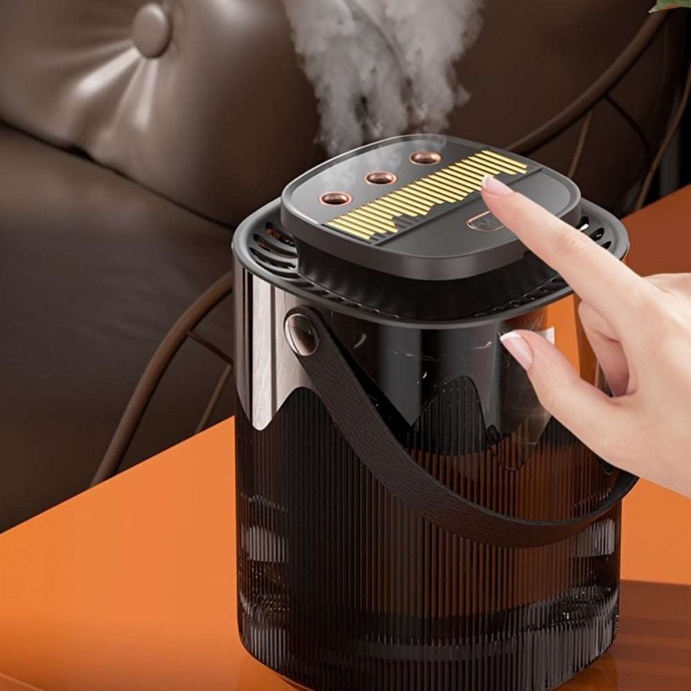 Large Capacity Desktop Humidifier with Night Light ¨C 101oz 3-Nozzle USB Rechargeable Cool Mist Humidifier for Bedroom, Office, Dorm & Home, Quiet Air Humidifier with LED Night Light, Holiday Gift