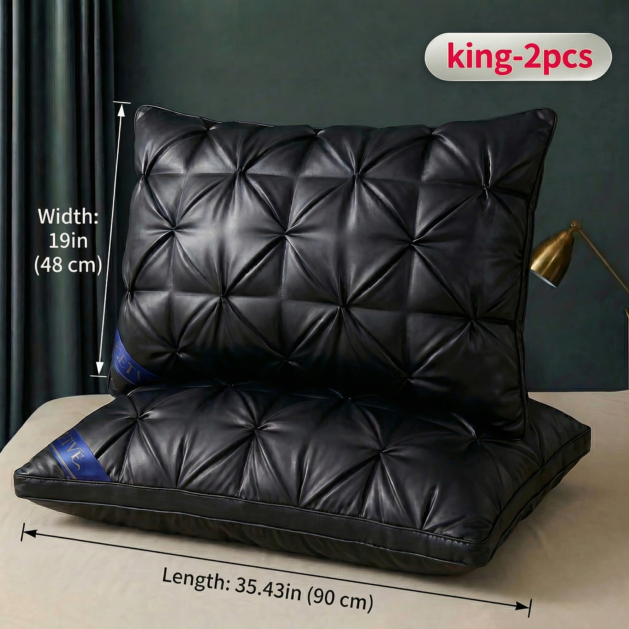 Pillows 2 Pack Queen King Size ¨C Luxury Hotel Quality Deep Sleep Neck Support Pillow High Fluffiness Soft Breathable Fabric All Season Bed Pillow Set