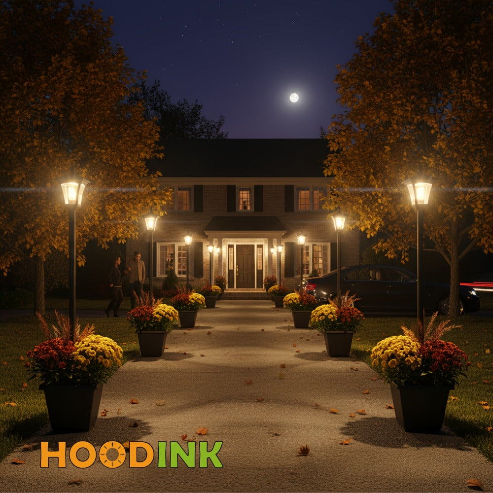 Solar Post Light Outdoor Garden Pathway Lamp IP44 Waterproof 60LM Warm White LED ¨C Solar Powered Landscape Stake Light for Yard Driveway Patio Walkway Christmas Holiday Decoration