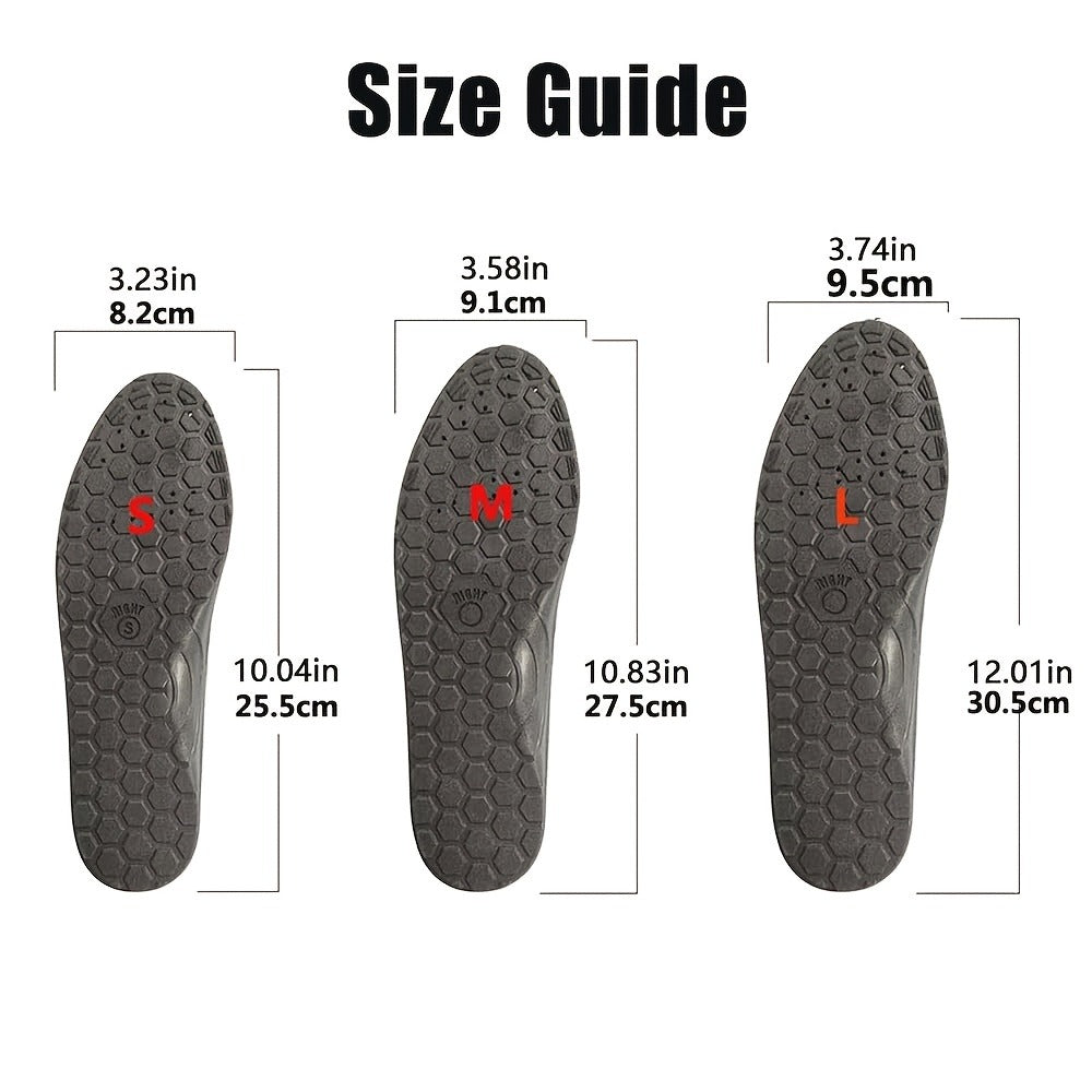 PU Massage Insoles Acupoint Arch Support ¨C Breathable Sports Sole Buffer, Foot Reflex Comfort Insole for Men & Women, 3 Sizes