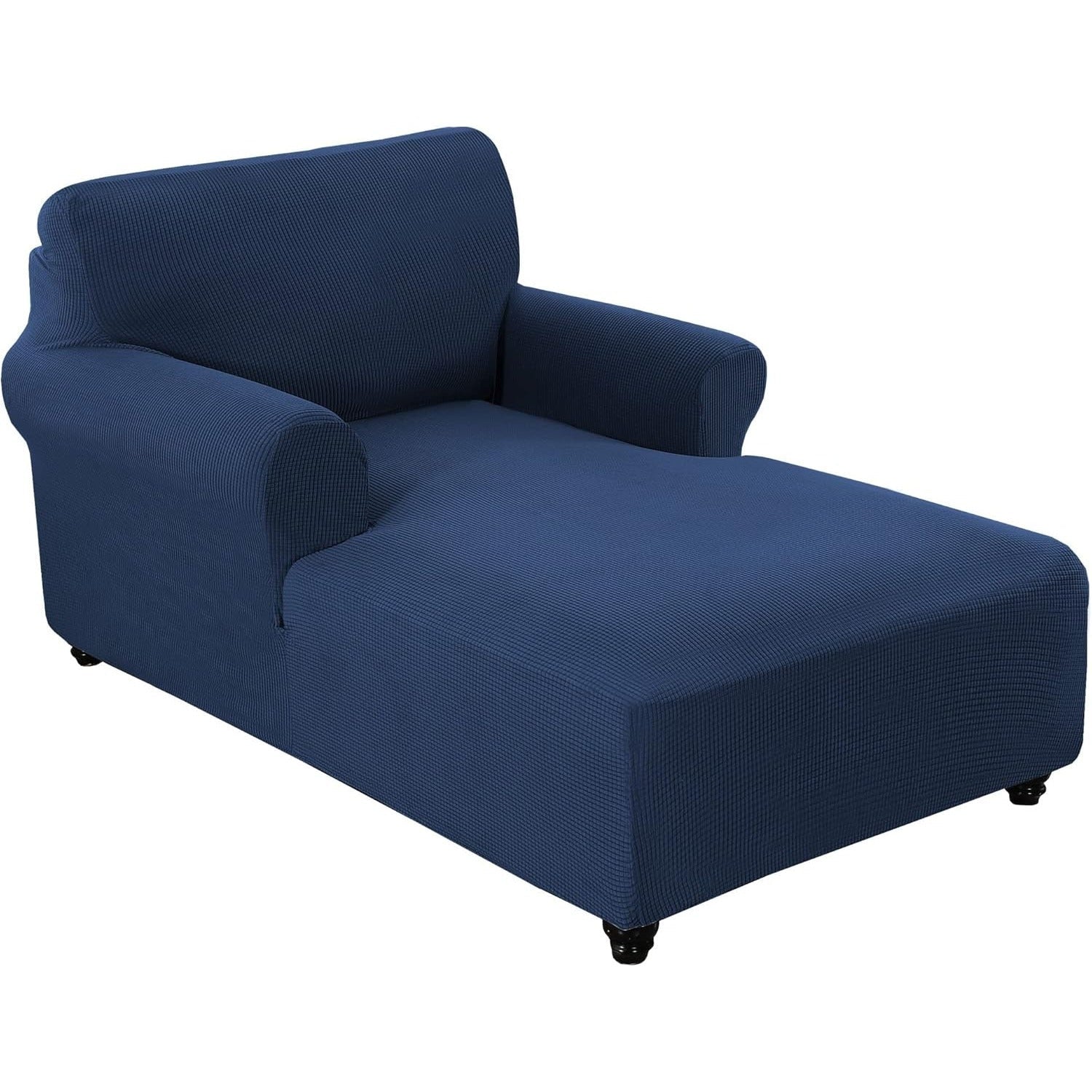 Chaise Lounge Cover Stretch Slipcover Jacquard Fabric Chair Sofa Protector for Living Room Bedroom Machine Washable Multi-Color