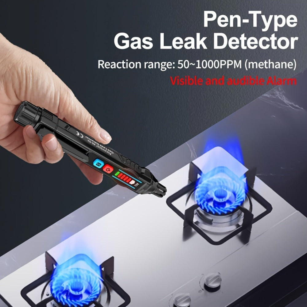 Combustible Gas Leak Detector - High Sensitivity Natural Gas & Methane Alarm with Audible & Visual Alert for Home & Industrial Safety