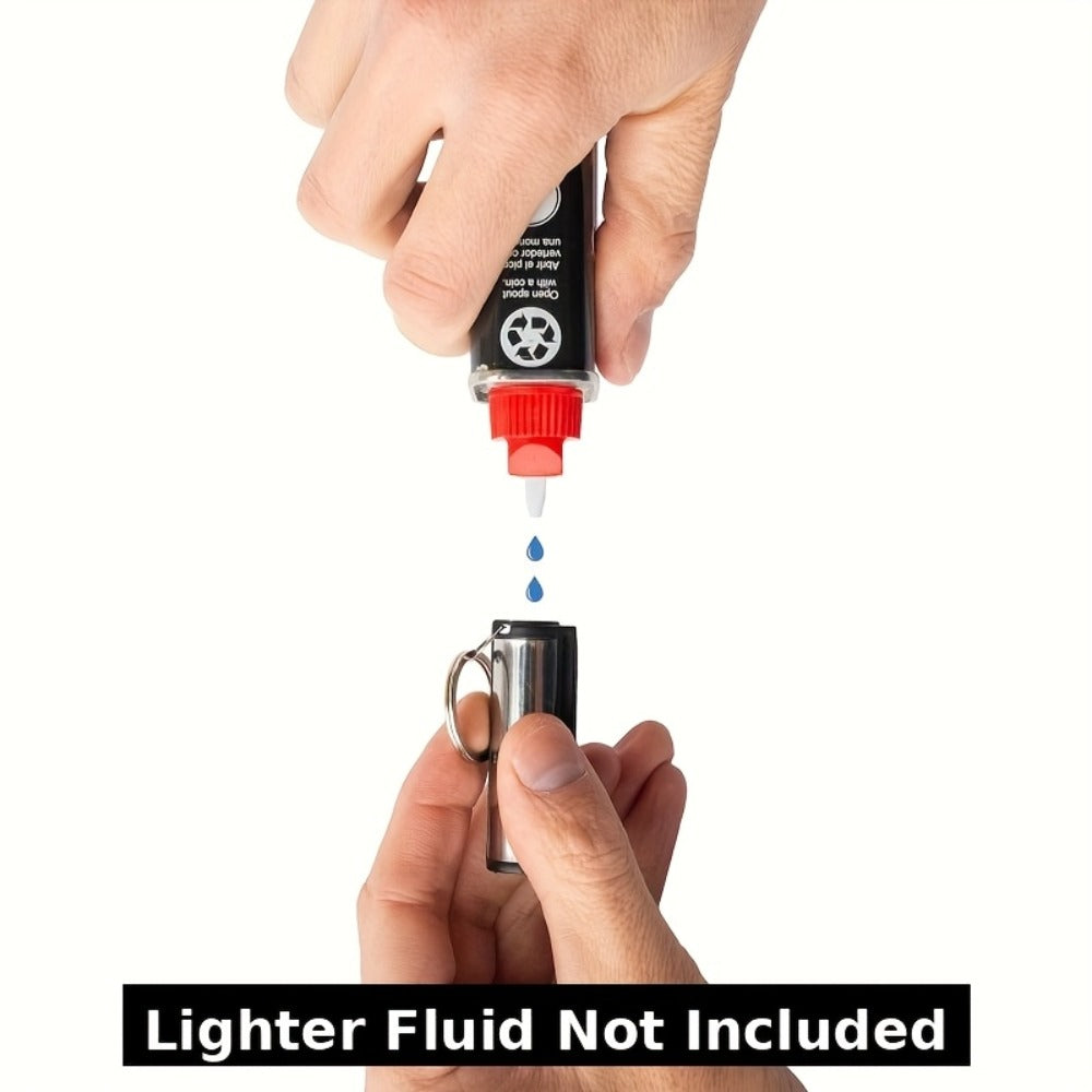 Metal Match Kerosene Lighter 10pcs, Emergency Survival Matches Multi-Functional Keychain Fire Starter for Outdoor Camping Hiking Survival Gear, Windproof Reusable Fire Starting Tools ¨C No Lighter Fuel Included