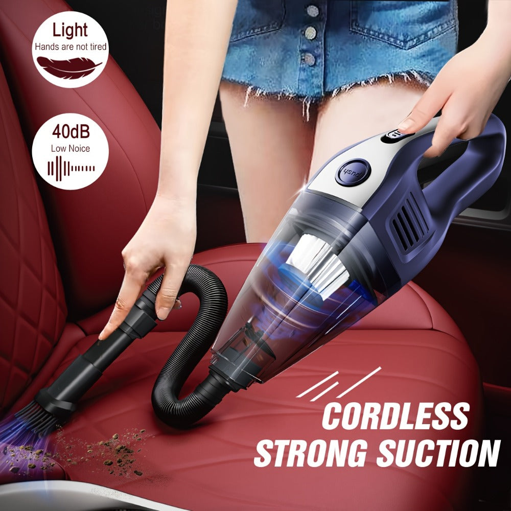 Handheld Cordless Vacuum Cleaner with Powerful Suction ¨C Portable USB Rechargeable Mini Vacuum with Multiple Accessories for Car, Home, Office & Tight Spaces