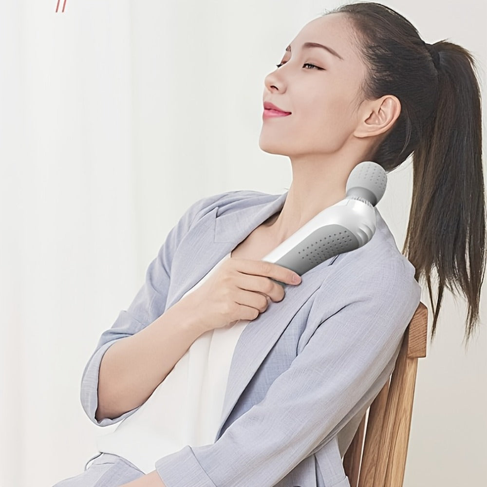 USB Rechargeable Vibration Massage Stick ¨C Portable Handheld Full Body Massager for Neck, Back, Legs & Waist Relaxation, Compact Electric Wand Massager for Home Office & Travel Use