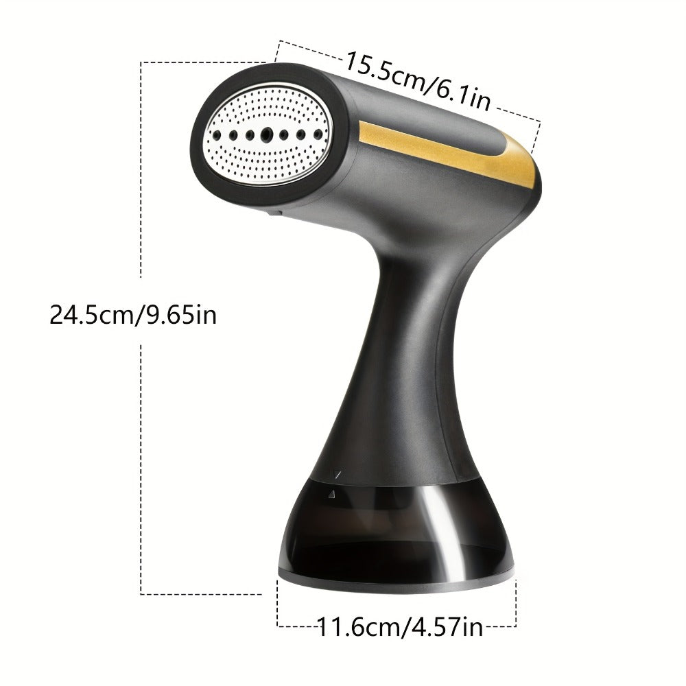 Portable Clothes Steamer 1100W ¨C 20-Second Fast Heat-Up Handheld Garment Steamer with 10oz Water Tank for Wrinkle Removal on All Fabrics ¨C Compact Travel Steam Iron for Home & Travel (Dark Black)