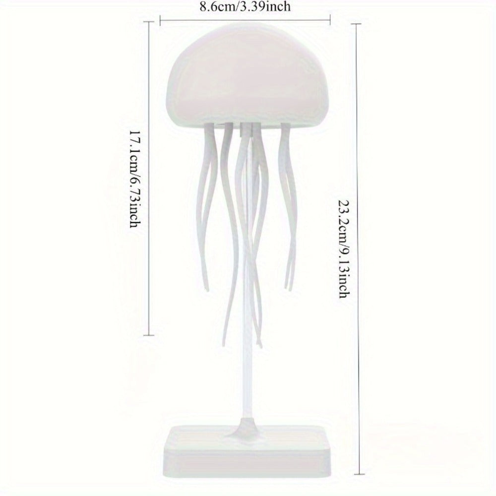 Jellyfish Night Light USB LED Table Lamp - Touch Control Gradient Color Changing Fantasy Desk Light for Bedroom Kids Room Party Decor Aesthetic Room Decoration