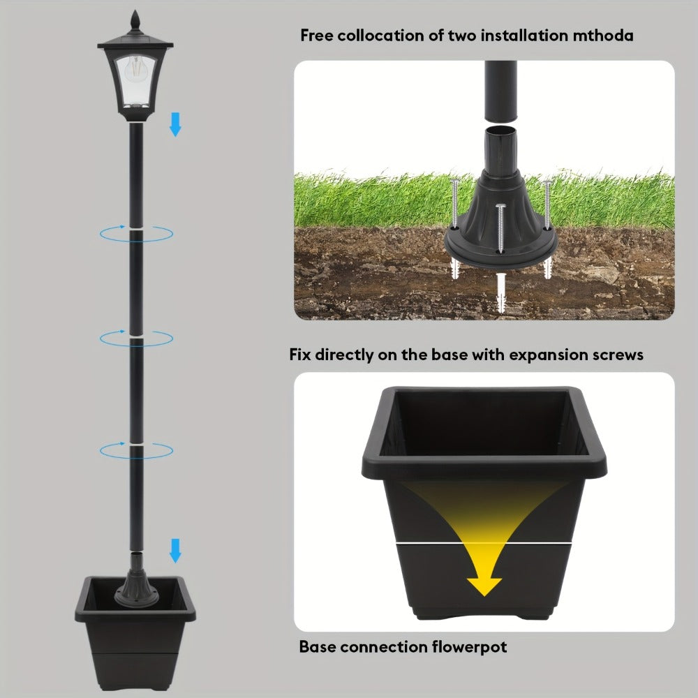 Solar Post Light Outdoor Garden Pathway Lamp IP44 Waterproof 60LM Warm White LED ¨C Solar Powered Landscape Stake Light for Yard Driveway Patio Walkway Christmas Holiday Decoration