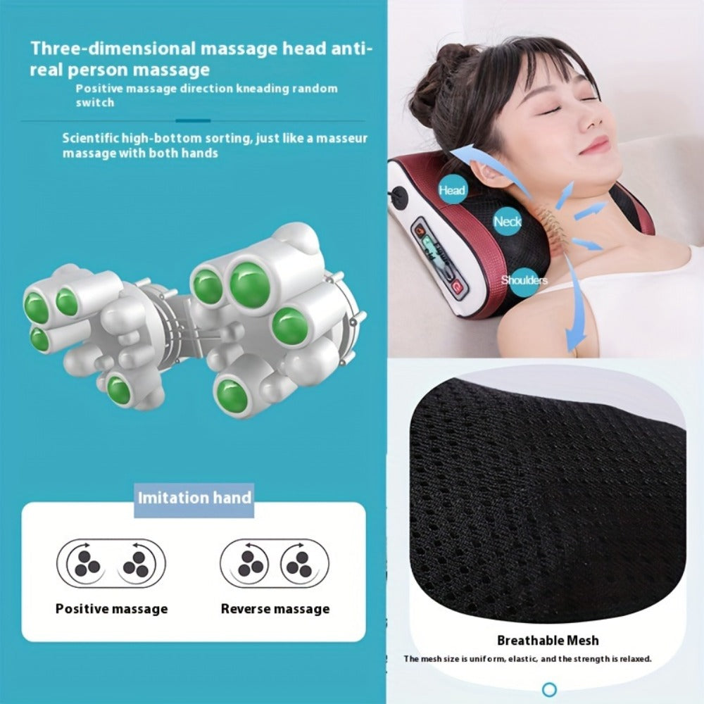 Electric Massager for Neck, Shoulder, Back & Foot ¨C Deep Tissue Kneading Point Massage, Cordless Handheld Body Massager, Relaxation Gift for Women Men Mom Dad, Multiple Modes & Intensities