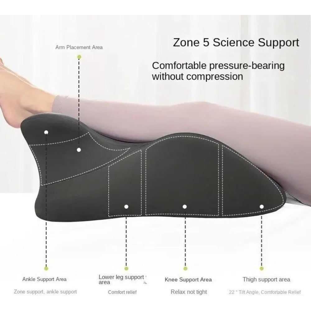 Wedge Pillow for Couples ¨C Ergonomic Intimacy Support & Back Relief Cushion, Low-Profile Bedroom Bolster, Black