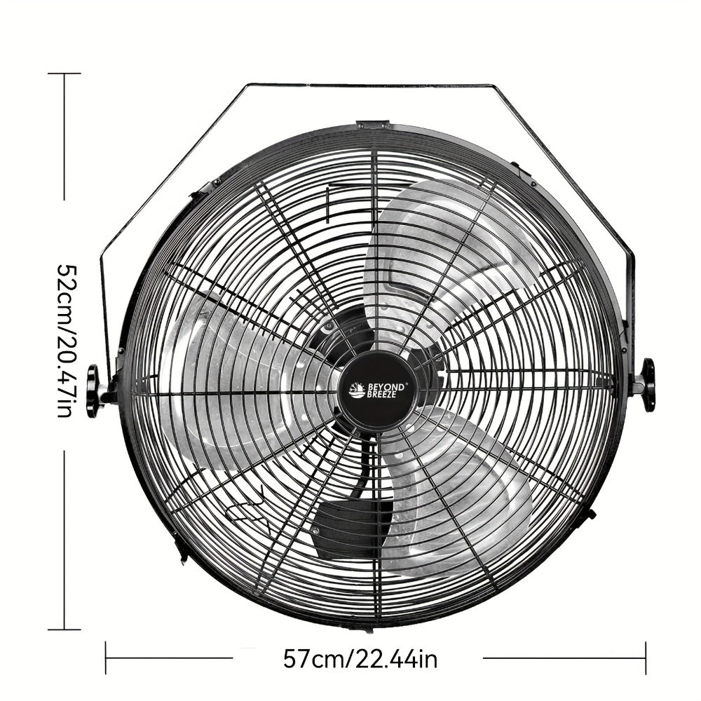 Wall Mounted Fan 18¡±/16¡± with 3 Speed Settings ¨C Quiet Heavy Duty Electric Fan for Home, Garage & Industrial Use, Portable Shop Fan with Adjustable Tilt, Black or White