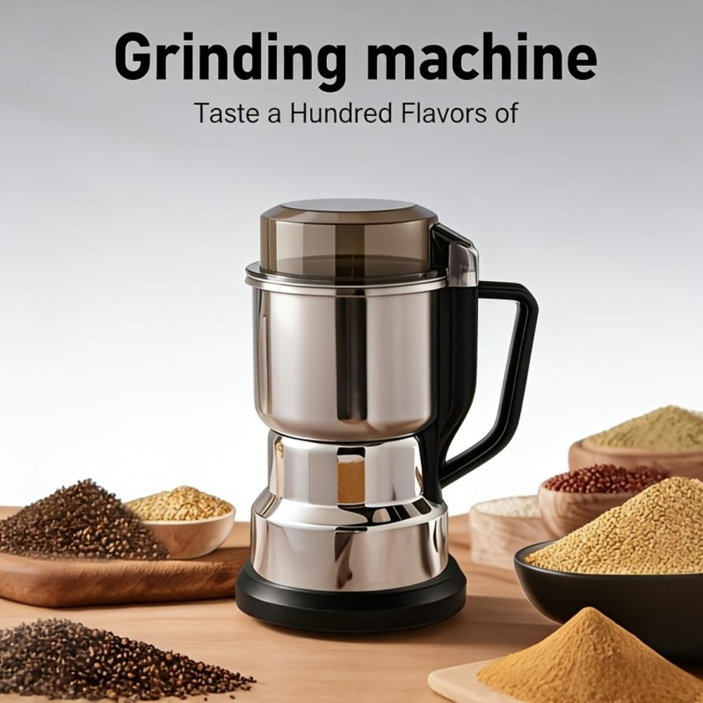 Electric Grain Grinder Mill ¨C High-Speed Spice Coffee Herb Grinding Machine with Powerful Motor, Compact Design for Home Kitchen Use, 1 or 2 Piece Set Available