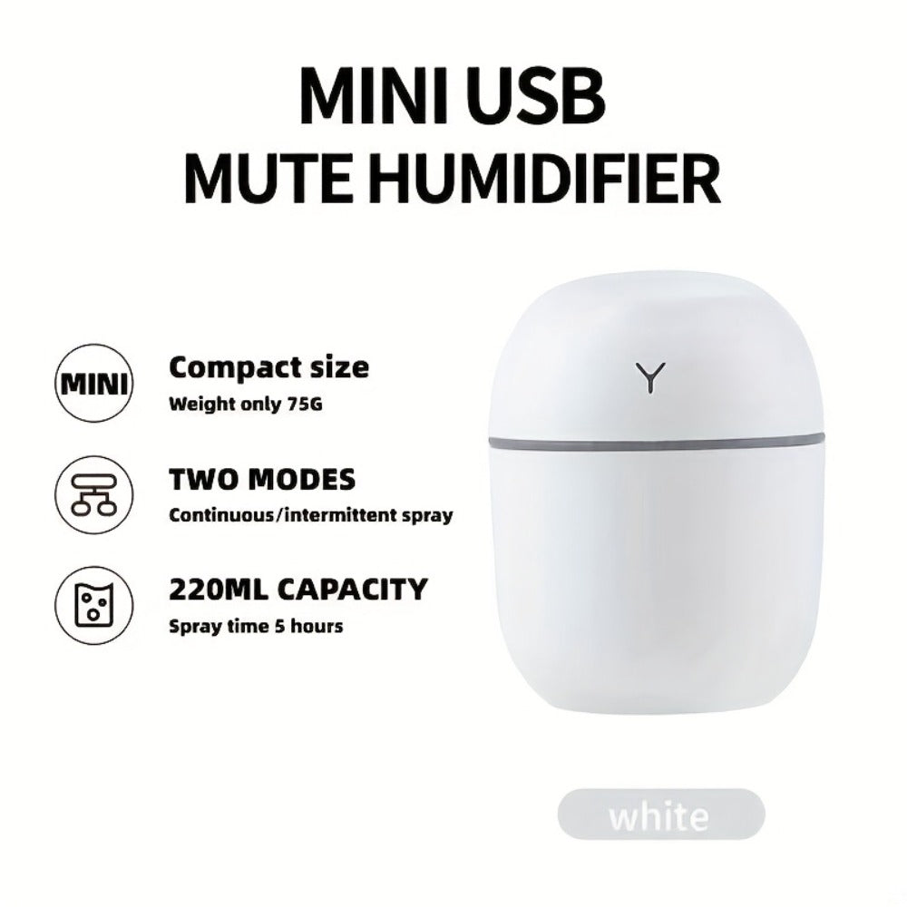 Aroma Diffuser Humidifier USB Mini ¨C 3 Pack Cool Mist with Color Night Light, Portable for Bedroom, Car, Home & Dorm, Keeps Air Fresh & Plants Healthy, Gift for Men & Women (White+Blue+White)