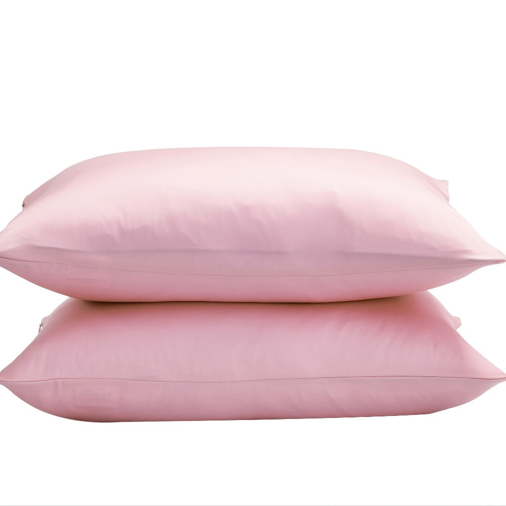 Silk Pillowcase 22 Momme ¨C Satin Weave Mulberry Silk with Hidden Zipper for Hair & Skin Health, Standard Queen King ¨C Multiple Colors