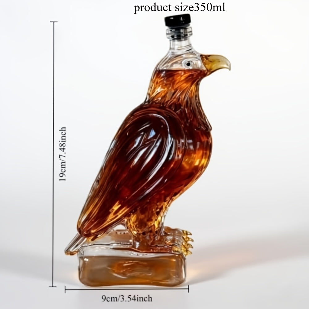 Eagle Shaped Whiskey Decanter with Wings Base ¨C Elegant Animal Model for Home Bar Decor, Dining Table Centerpiece, Wine & Spirits Presentation, Collectible Gift for Special Occasions