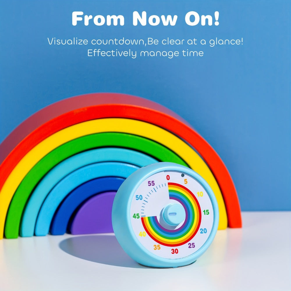 Visual Countdown Timer 60 Minute ¨C Silent Operation Time Management Clock for Classroom, Office, Kitchen & Desktop, Multiple Colors Available