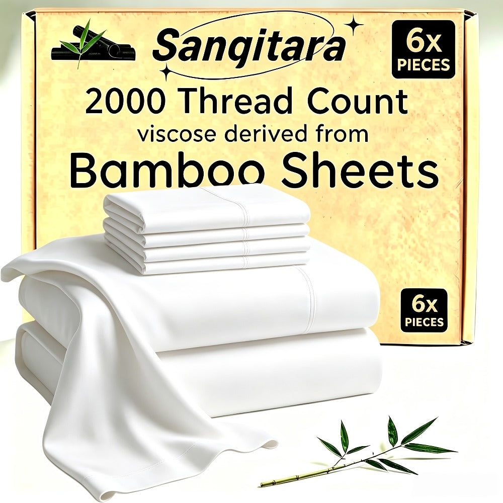 Cooling Fitted Sheet Bamboo Blend Ultra-Soft Deep Pocket Bed Sheet for Hot Sleepers Twin Full Queen King Size Machine Washable Breathable Cooling Bedding White Black Gray Navy Purple Apricot