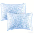 Hotel Quality Sleep Pillows Firm Support Cool-to-Touch Fiber Fill 2/4 Pack - Back Stomach Side Sleeper Pillow Set Soft Breathable Bed Pillows Standard Queen King Size