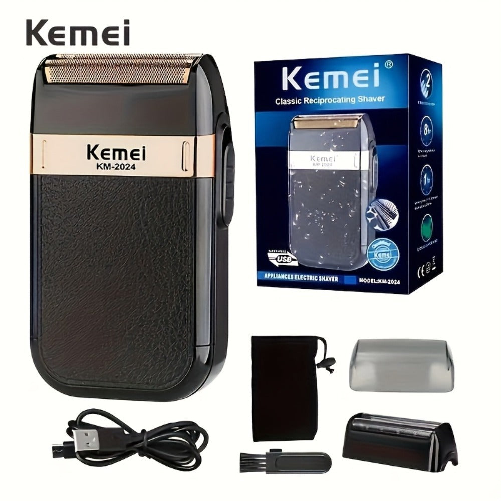 Men's Rotary Electric Shaver USB Rechargeable Long Battery Life Cordless Wet Dry Razor Close Shave Beard Grooming Tool Father's Day Gift