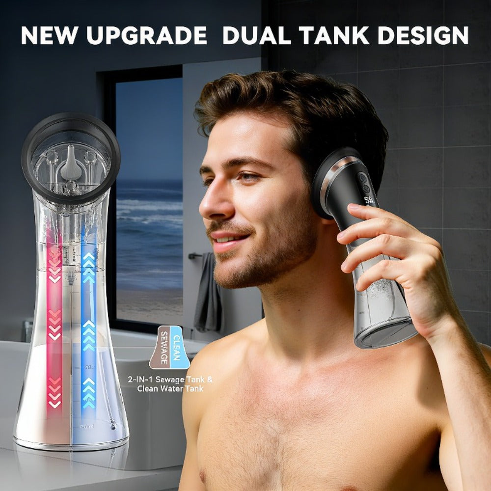 Earwax Removal Kit Pro with Visual Waste Tank ¨C Interchangeable Nozzles, USB Rechargeable Ear Cleaner for Adults, Ear Scoop & Ear Washer Options