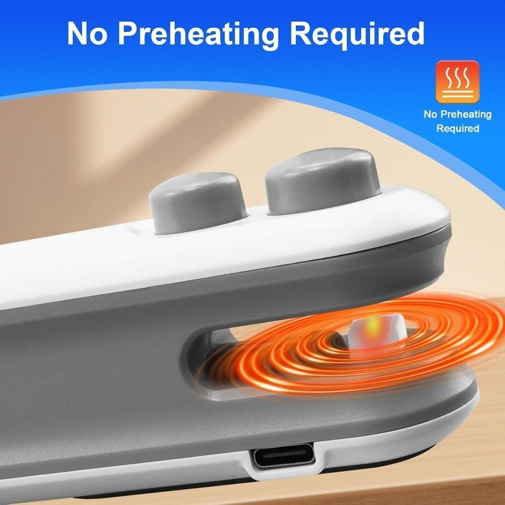 Bag Sealer Handheld Heat Sealer 3-Pack ¨C USB-C Rechargeable 2-in-1 Magnetic Food Sealer with Cutter, Snack Bag Resealer for Plastic Bags, Kitchen Food Freshness, Home & Outdoor Use