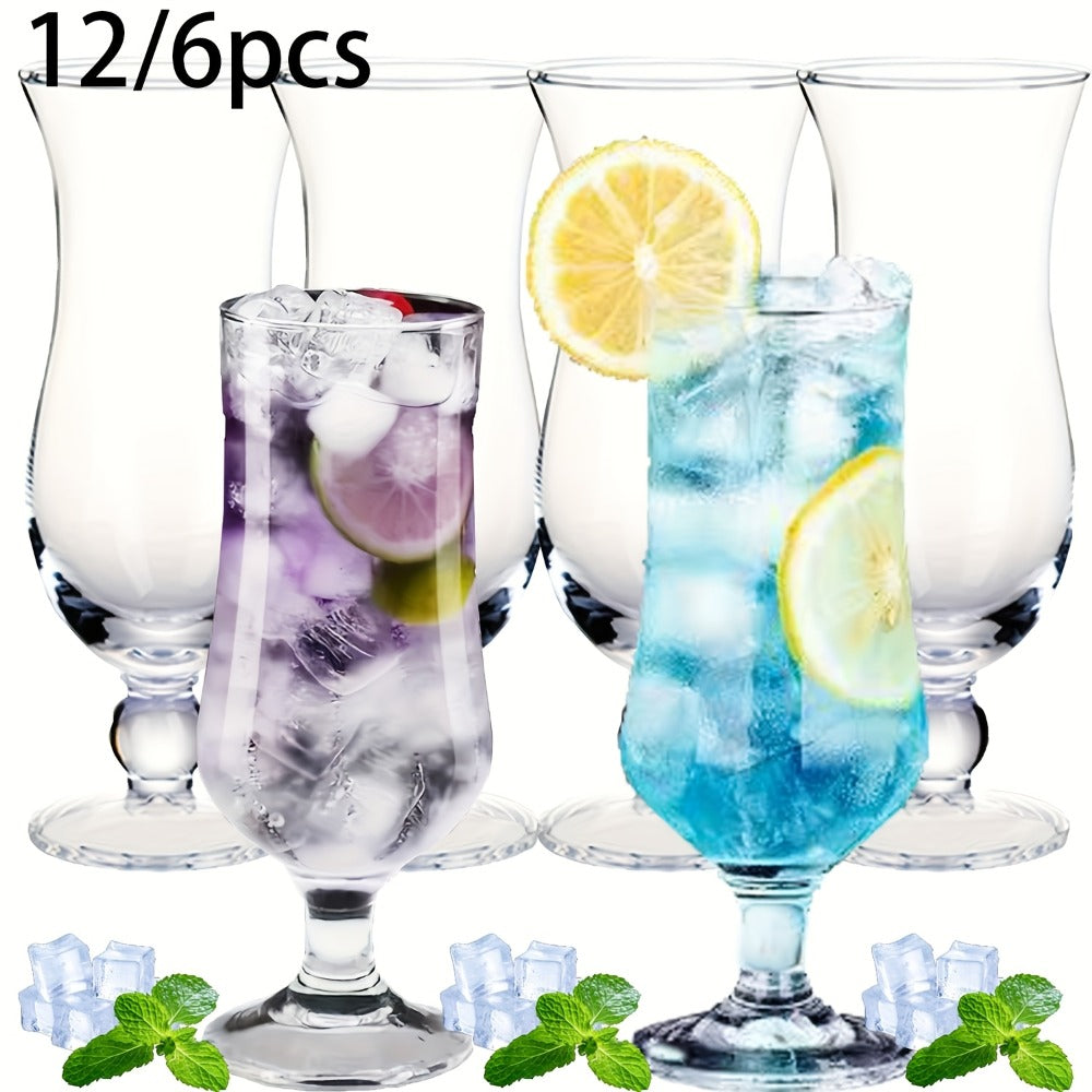 Highball Glasses Set of 12 ¨C 13 Oz Crystal Tumbler for Mojito, Tom Collins, Cocktails & Whiskey ¨C Non-Slip Bar Glassware for Water, Juice & Hot or Cold Drinks ¨C Perfect for Holidays & Entertaining