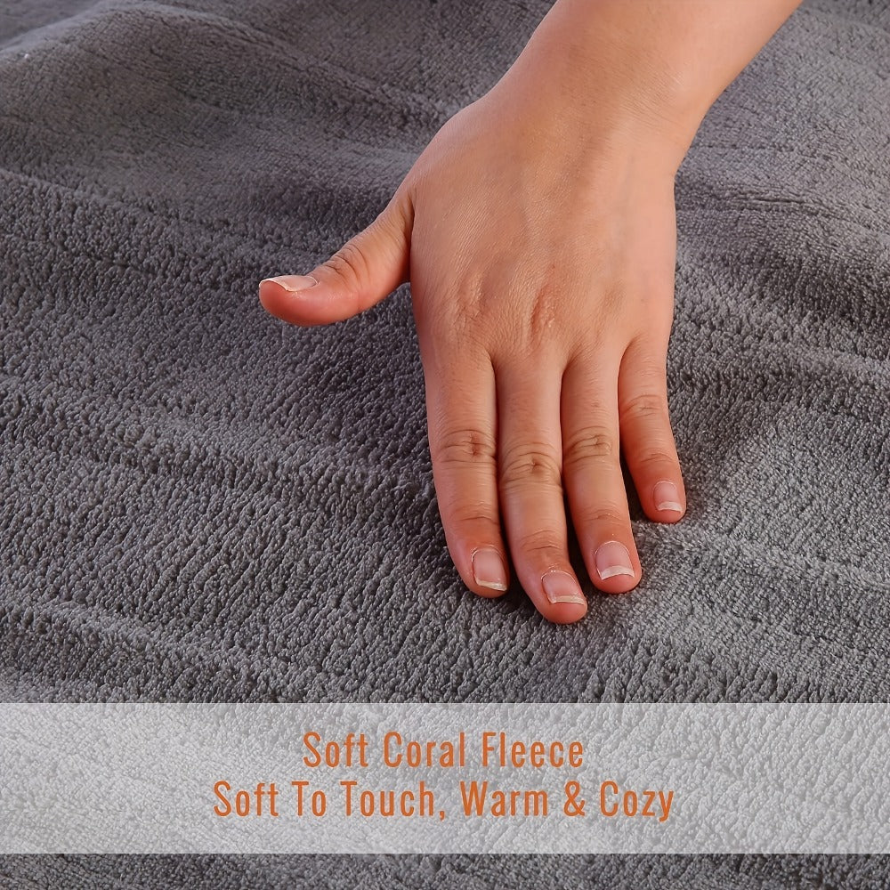 Heated Mattress Pad Queen King Twin Full ¨C Soft Coral Fleece Electric Bed Warmer Under Blanket with 4 Heating Levels, 10-Hour Auto Shut Off, Fast Heating ¨C Cozy Winter Bedding Warmer for Deep Sleep