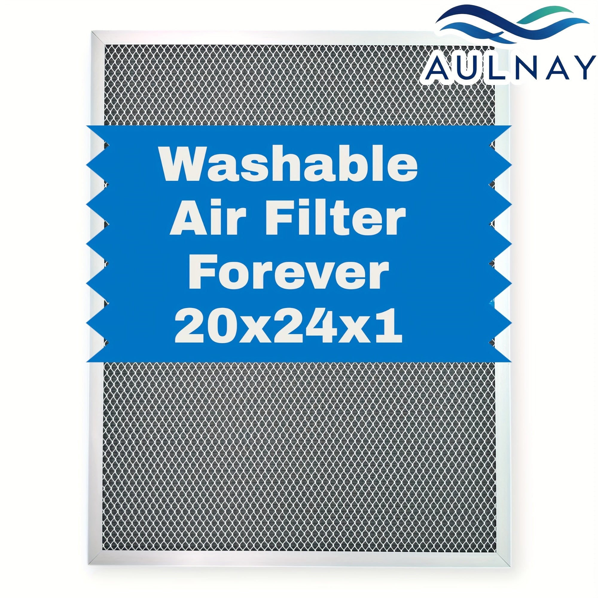 Washable Electrostatic HVAC Air Filter MERV 8 Lifetime Reusable, 6-Layer Filtration MPR 600 FPR 5, Increases Airflow, Healthier Indoor Air for Home and Office, Multiple Sizes Available