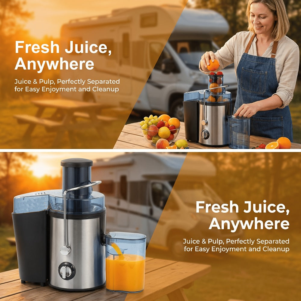 Centrifugal Juicer Machine with 3-Inch Wide Mouth ¨C 22000RPM Dual-Speed Fruit & Vegetable Juice Extractor, Multifunctional Blender & Food Processor, Detachable Easy-Clean Design with Overheat Protection