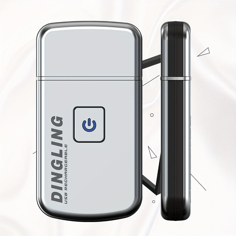 Electric Razor for Men ¨C Rechargeable USB Stainless Steel Shaver with Net Shaving Function, 46-60 Min Battery Life, Cordless Wet Dry Electric Shaver for Close Comfortable Shave