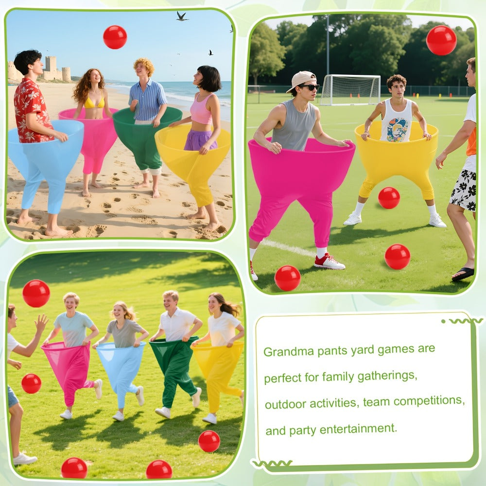 Granny Pants Yard Game 2pcs | Giant Outdoor Tossing Game Set for Adults & Family | Fun Lawn Games for Backyard, Family Reunion, BBQ & Group Party Activities