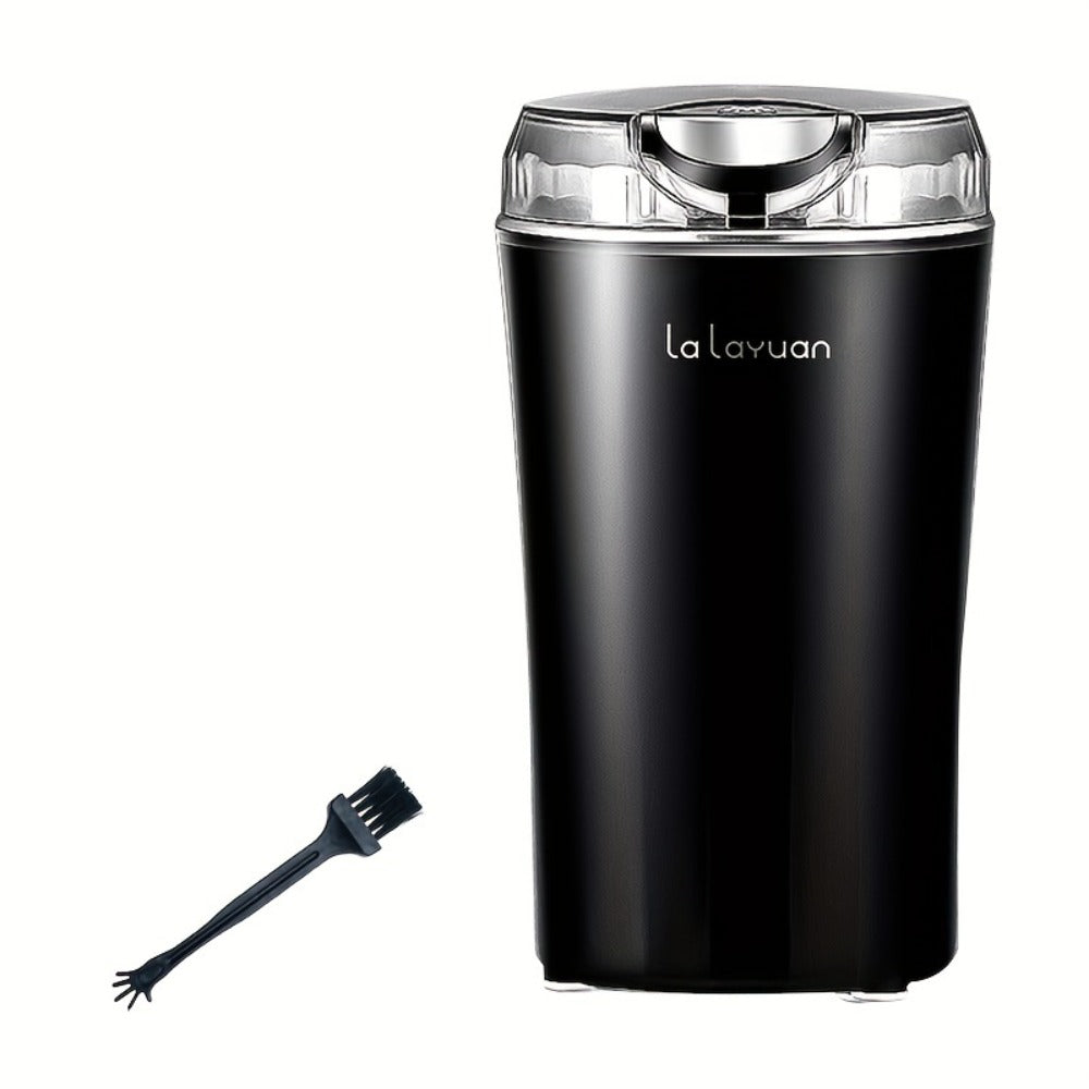 Electric Coffee Grinder 200W | Quiet Spice Grinder | 80g Large Capacity 12 Cups | 304 Stainless Steel Blade | One-Touch Operation | Grinds Coffee Beans Spices Nuts Grain | Blue Black