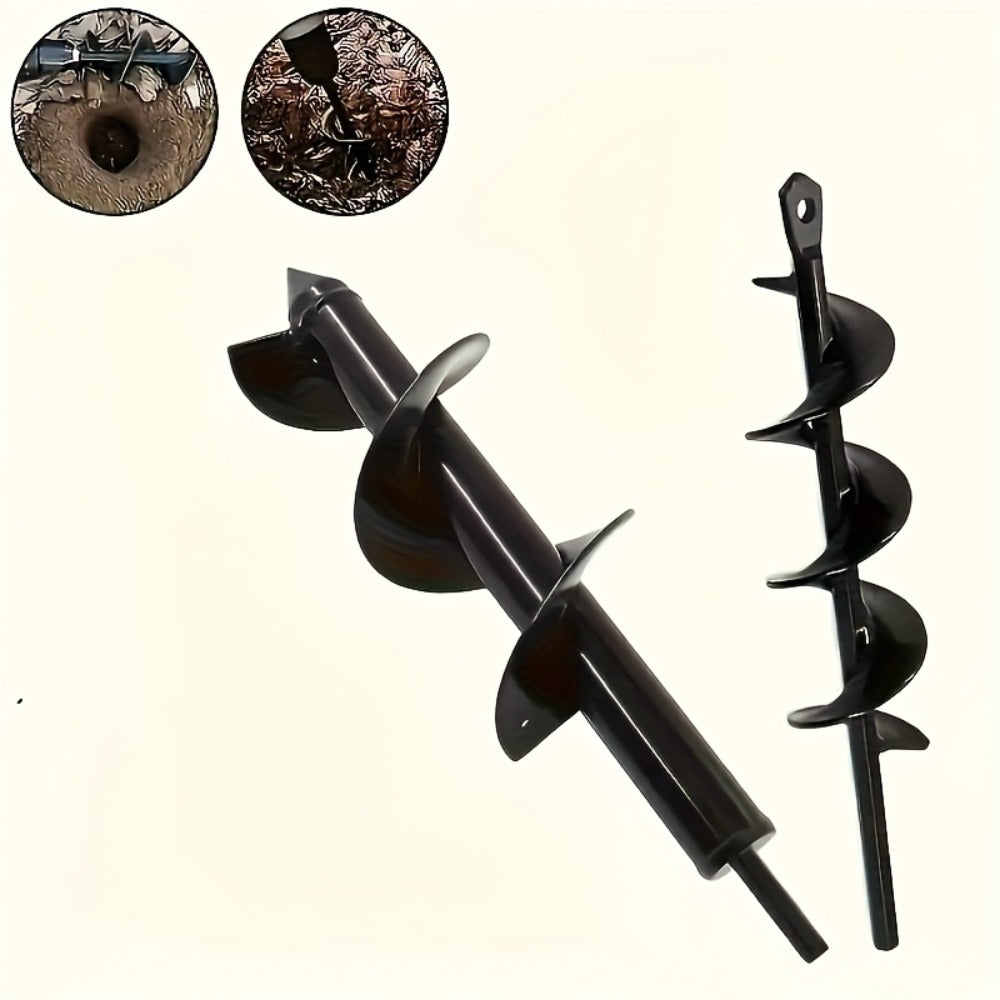 Heavy Duty Auger Drill Bit with 3/8¡± Hex Round Shank ¨C Garden Earth Planting Hole Digger for Power & Manual Drill