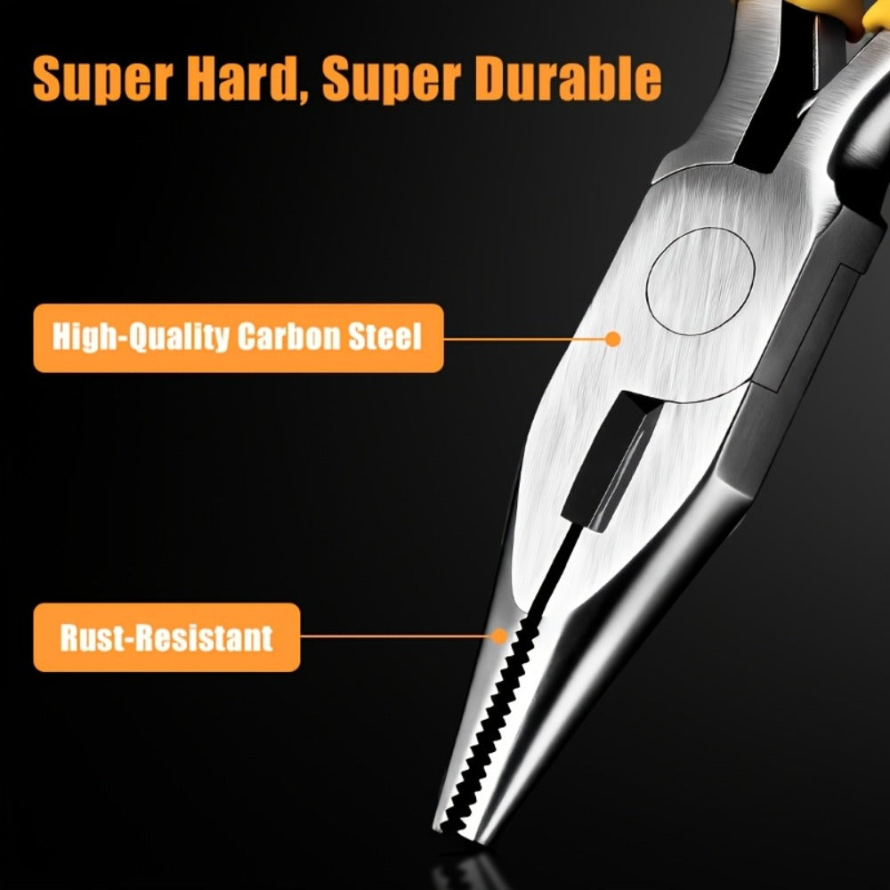 Jewelry Making Pliers Set 3/14pcs Tool Kit - Professional Round Nose, Flat Nose & Needle Nose Pliers, Wire Cutters, Tweezers, Scissors, Vernier Caliper, Storage Bag, for Beading, Wire Wrapping & DIY
