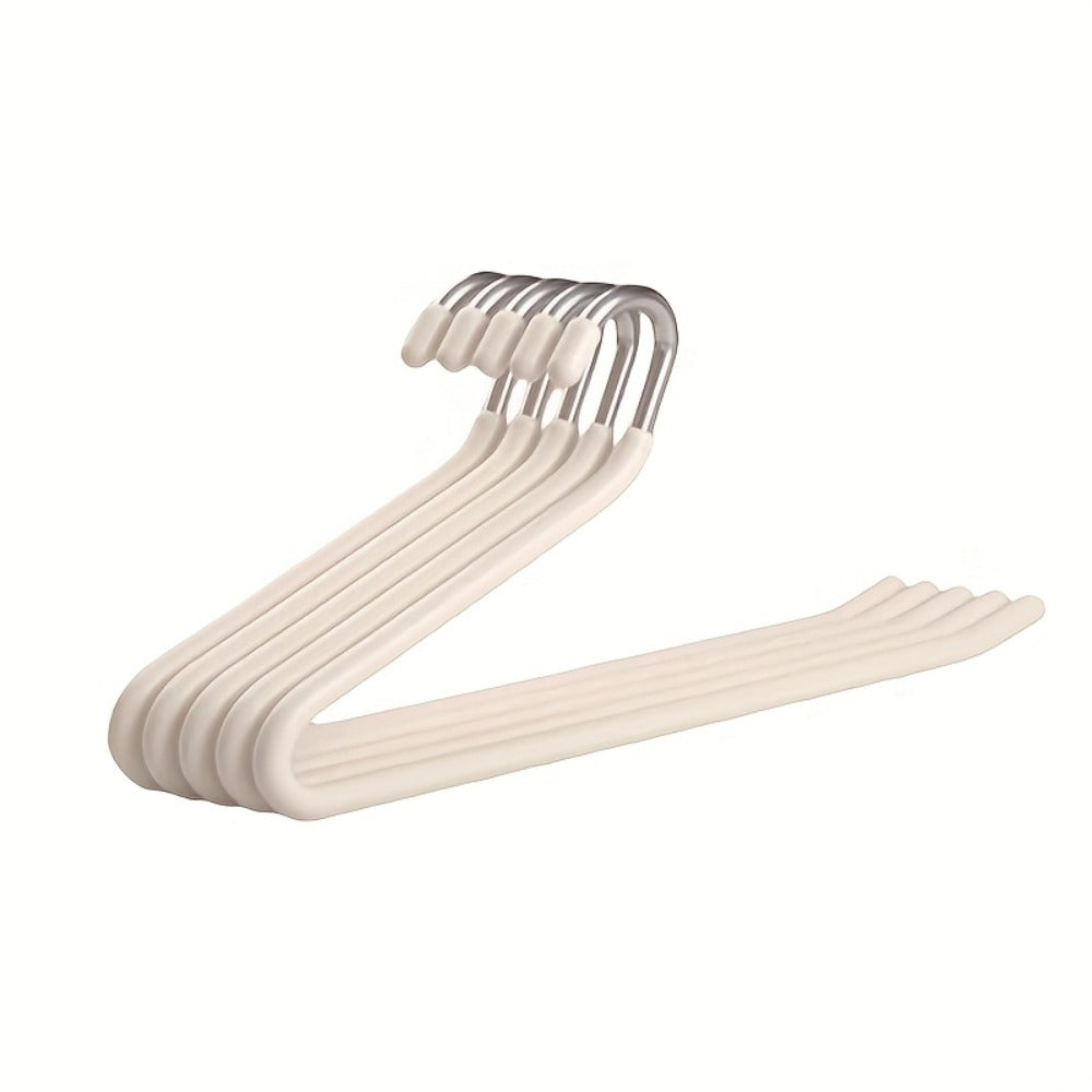Pants Hangers Metal Open Leg Non-Slip - Heavy Duty Trouser Jeans Hanger for Wardrobe, Space Saving, Black or White, 10/20/30/50pcs