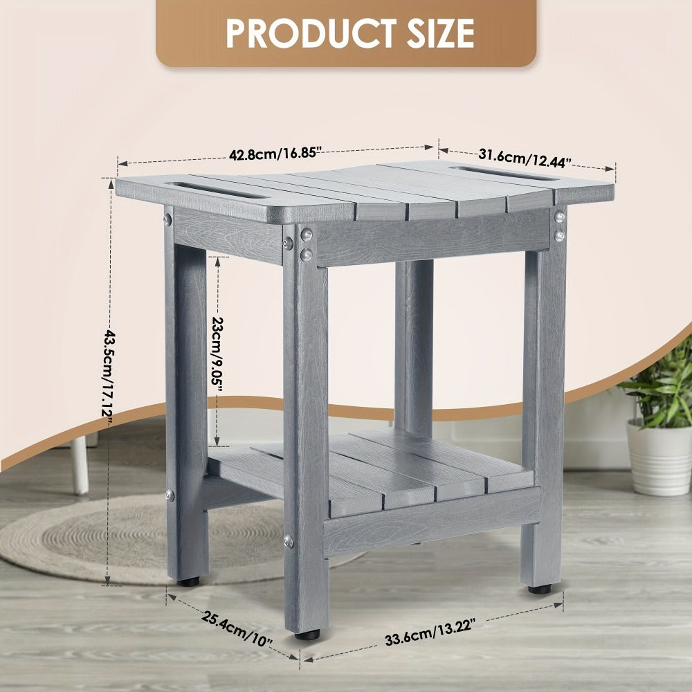 Shower Stool Bathroom Bench Non-Slip Waterproof Bath Seat for Elderly Seniors Disabled Adults Inside Shower Tub Lightweight Sturdy Bathroom Chair