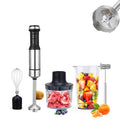 800W Immersion Hand Blender 5-in-1 Set ¨C Stainless Steel Stick Mixer with Whisk, Frother, 1000ml Cup & 450ml Food Chopper for Smoothies, Soup & More