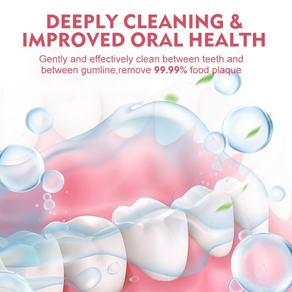 Cordless Water Flosser Dental Oral Irrigator - 5 Cleaning Modes, 5 Jet Tips, Rechargeable Wireless Teeth Cleaner for Deep Gum Care, Plaque Removal & Braces, Home & Travel Dental Gift