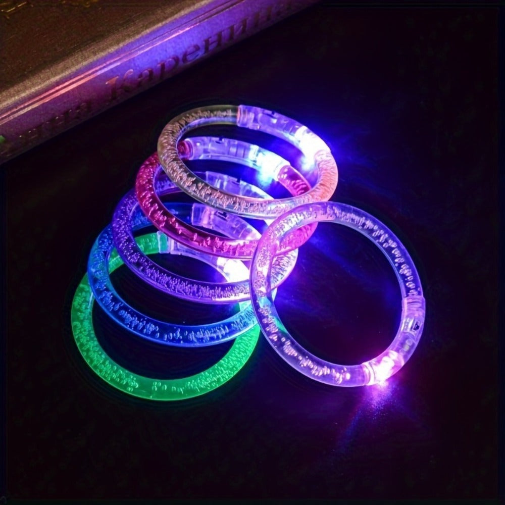 LED Glow Bracelets Party Pack ¨C Flashing Light-Up Wristbands for Birthday, Concert, Carnival & Halloween, Assorted Colors Bulk Set 24 39 79 Pcs Night Light Party Supplies Gift