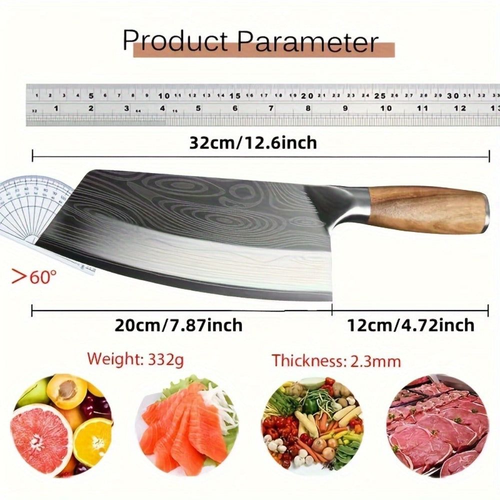 Damascus Chef Knife Set ¨C Sharp Stainless Steel Kitchen Knife with Damascus Pattern Blade for Chopping Vegetables, Meat & Fruit, Professional Home Cook Gift Set 1pc 2pcs 3pcs
