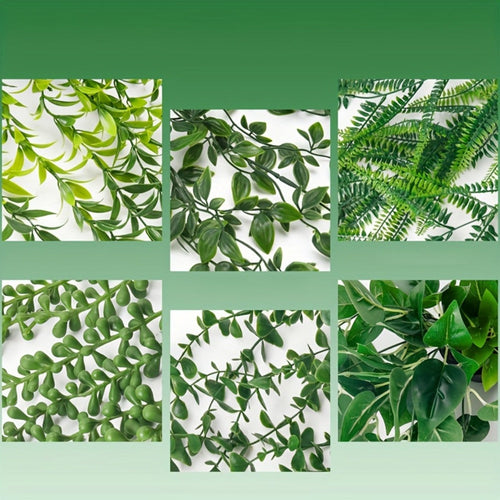 Artificial Hanging Ivy Vines ¨C Fake Eucalyptus & Mandala Green Vine Plants for Indoor Wall Decor ¨C Faux Hanging Plants for Bedroom, Bathroom, Balcony, Bookshelf & Living Room Aesthetic ¨C 6 or 8 Pack