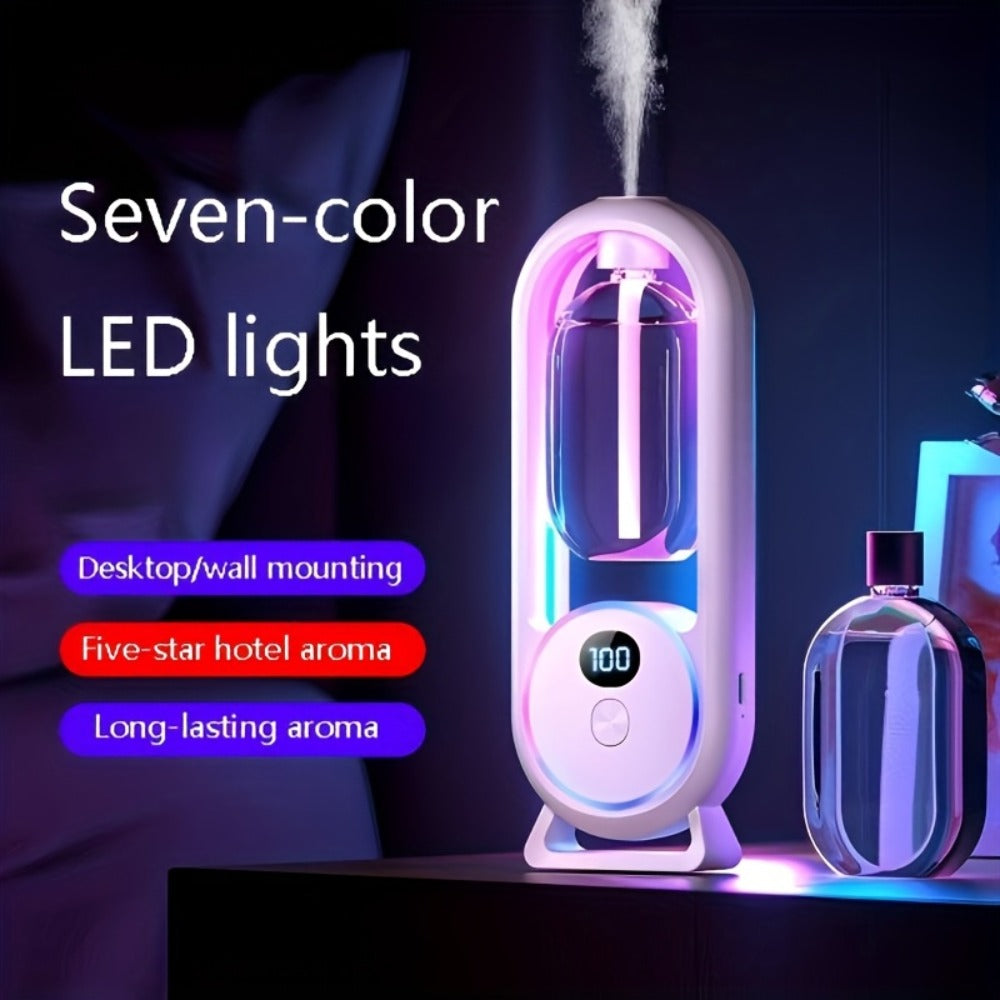 Aromatherapy Diffuser with Essential Oils Included | 4.06oz Cute Portable Aroma Diffuser with LED Light for Office, Bedroom & Bathroom | Long-Lasting Home Fragrance Air Freshener Gift | 9 Scents