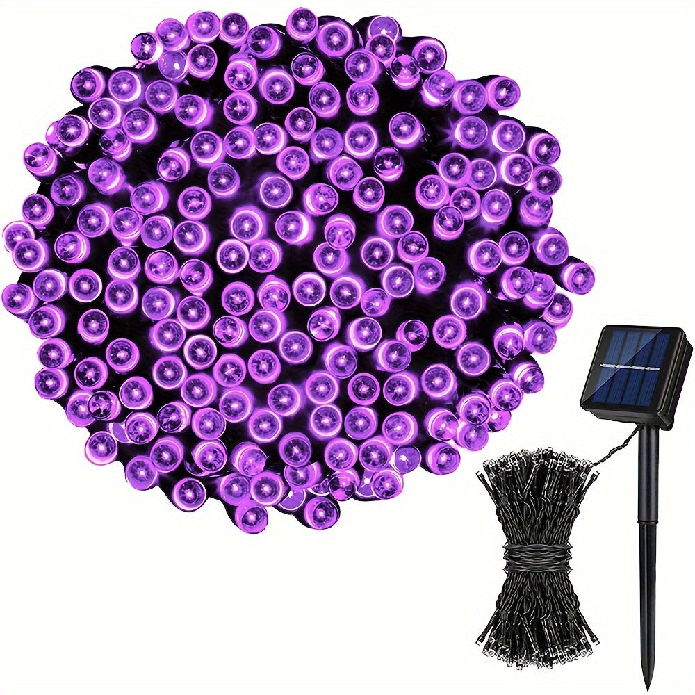 Solar LED Fairy String Lights IP65 Waterproof ¨C 40FT or 80FT with 8 Lighting Modes for Independence Day, Christmas, Wedding, Garden & Yard ¨C White, Warm White, Multi Color, Purple, Orange & Blue