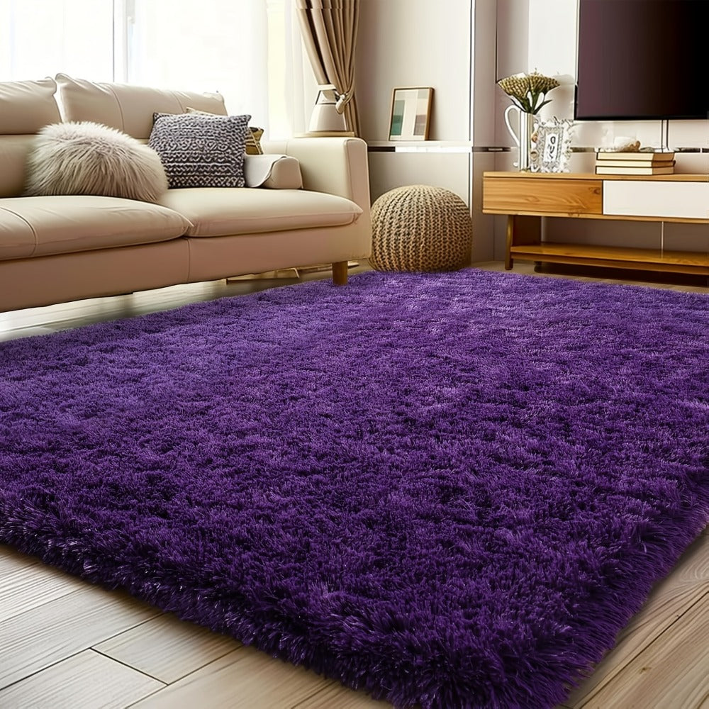 Fluffy Area Rug Large Soft Shag Carpet for Living Room Bedroom ¨C Non-Slip Ultra Thick Plush Floor Mat, Multiple Sizes & Colors, Home Decor